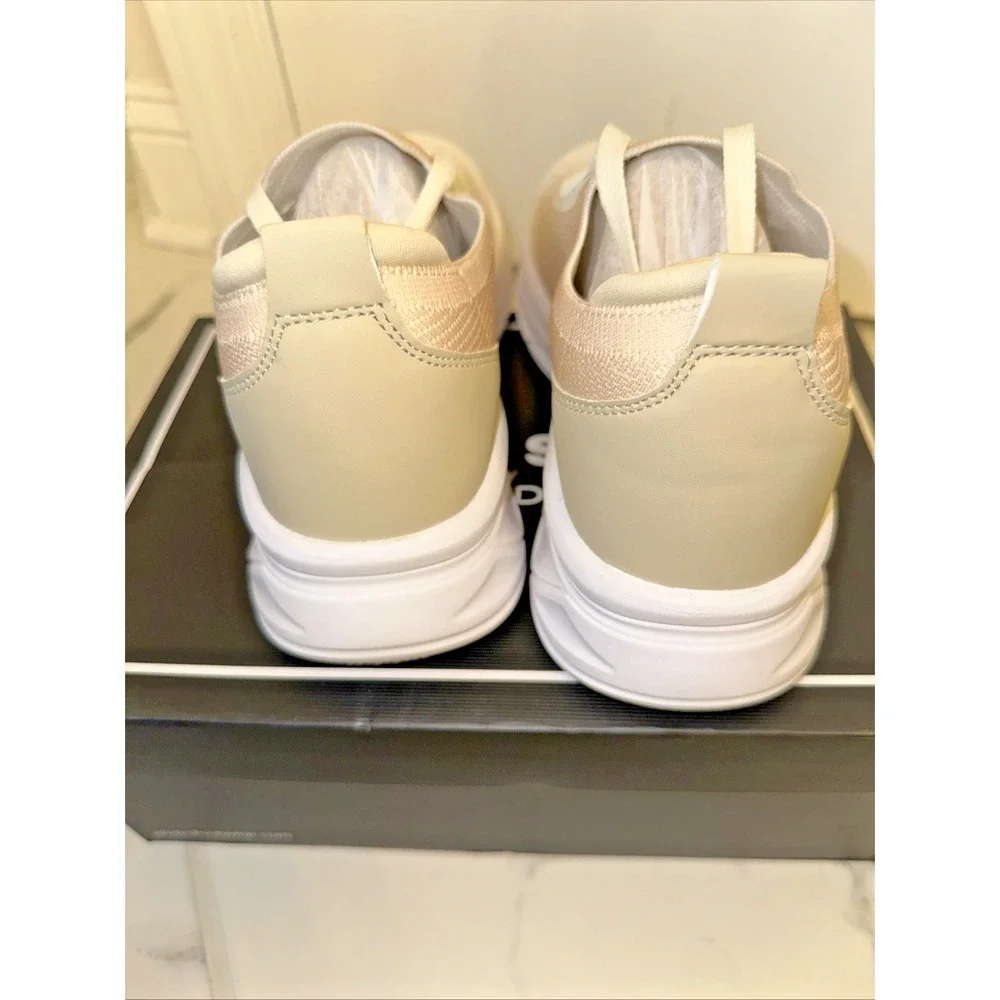 Urban Sport by J/Slides Wmn Sze 10 Holly Sneaker Beige White Knit Casual Neutral